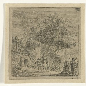 Soldiers at a Gate by Cornelis van Hardenbergh