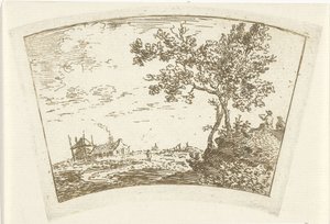 Landscape with a Farmhouse by Cornelis van Noorde