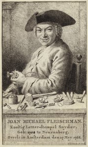 Portrait of Johann Michael Fleischmann