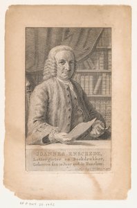Portrait of Johannes Enschedé (Joannes Enschede, Type Founder and Printer) by Cornelis van Noorde
