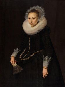 Portrait of Maria Overrijn van Schoterbosch by Cornelis van der Voort