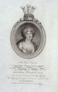 Her Royal Highness, Caroline Amelia Elizabeth, Princess of Wales (1768-1821) by Cornelius (after) Hoyer