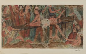 Stations of the Cross No. 11. Jesus is Nailed to the Cross