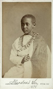 Prince Alamayu, Son of Emperor Theodor II of Abyssinia, Ryde, England, 1868 by Cornelius Jabez Hughes