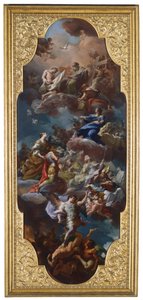 Saint Helena and the Emperor Constantine Presented to the Holy Trinity by the Virgin Mary by Corrado Giaquinto