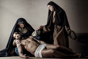 Pieta Christ Lamentation by Corrado La Licata