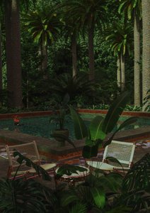Tropical Poolside Retreat by CosmoZach