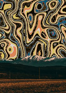 Vibrant Abstract Mountains