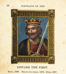 Portrait of King Edward I of England, born 1239, began reign 1272 and died 1307 by Cosmo Armstrong