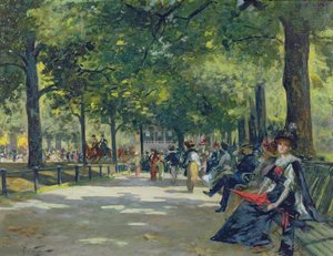 Hyde Park, London by Count Girolamo Pieri Nerli