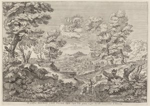 Apollo and a Nymph Leading a Lion by Crescenzio Onofri