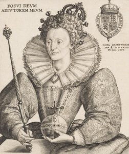 Queen Elizabeth I, 1592 by Crispijn de Passe I
