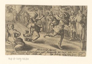 Atalanta en Hippomenes, Metamorphoses of Ovid (series title) by Crispijn van de Passe (I)