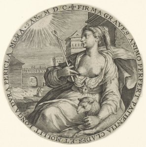 Patience (Theological Virtues) by Crispijn van de Passe (I)