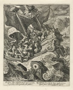 Jonah Thrown Overboard by Sailors by Crispijn van de Passe (I)