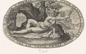 Mercury Gods and Goddesses Involved in the Judgment of Paris (series title) by Crispijn van de Passe (I)