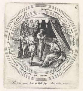 Noah Curses His Son Ham (History of Noah) by Crispijn van de Passe (I)