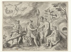 The Judgment of Paris (Metamorphoses of Ovid) by Crispijn van de Passe (I)