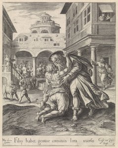 Return of the Prodigal Son by Crispijn van de Passe (I)