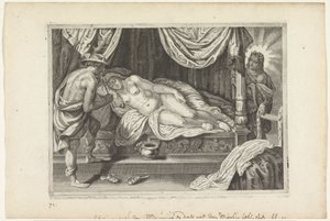 Apollo and Mercury Visit Chione (Metamorphoses of Ovid series) by Crispijn van de Passe (II)