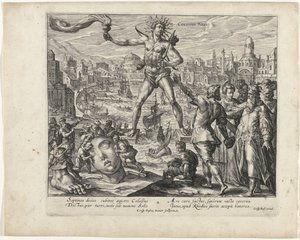 Colossus of Rhodes by Crispijn van de Passe (II)
