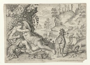 Polyphemus Catches Acis and Galatea