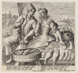 Water, from The Elements by Crispijn van de Passe I