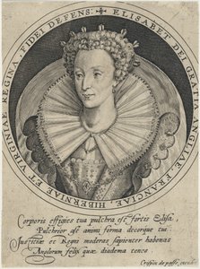 Elizabeth, Queen of England by Crispijn van de Passe I