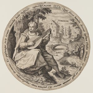 Terpsichore, from The Muses by Crispijn van de Passe I