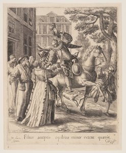 The Son Saying Farewell, from The Parable of the Prodigal Son by Crispijn van de Passe I