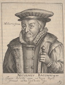 Nicholas Bacon by Crispin I de Passe