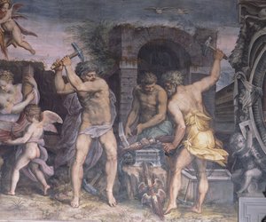 The Forge of Vulcan, 1555 by Cristofano Gherardi