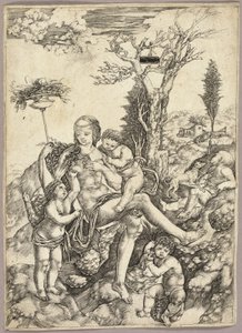 An Allegory of Abundance by Cristofano Robetta