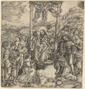 The Adoration of the Magi by Cristofano Robetta