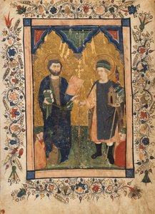 Saint Mark the Evangelist and Saint Sinibaldus Venerated by Members of a Lay by Cristoforo Cortese