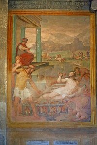 Martyrdom, possibly of St Lawrence by Cristoforo and Tempesta, Antonio Roncalli