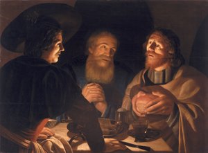 Supper at Emmaus by Cryn Hendricksz Volmaryn
