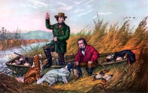 Wild Duck Shooting by Currier and Ives