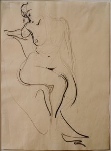 Seated Female Nude