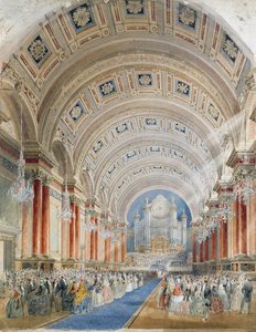 Interior Perspective, Leeds Town Hall