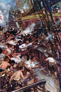 Illustration for Westward Ho! by Cyrus Cuneo