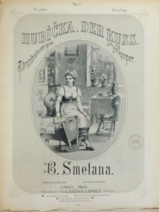 Cover of the score of The Kiss by Bedrich Smetana by Czech School