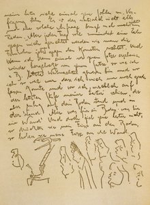 Manuscript by Franz Kafka, c.1910