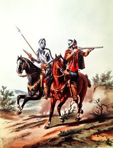 French Cavalry Armed with Wheel-Lock Pistols