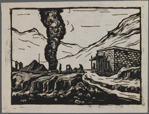 Steel refinery, c.1945 by Dah Ma