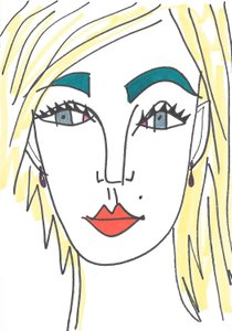 Girl with blue eyes