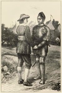 Hopeful and Christian (from The Pilgrims Progress by John Bunyan, illustration by Thomas Dalziel) by Dalziel Brothers
