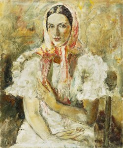 Russian Peasant Girl, Olga Eliena by Dame Ethel Walker