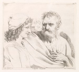Young Man and an Old Man with Piercing Eyes by Damiano Pernati