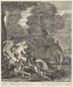 Diana and Her Nymphs Discovered by Actaeon by Dancker Danckerts
